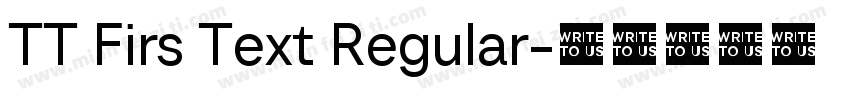 TT Firs Text Regular字体转换